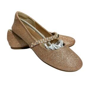 Dream Pairs Girls Mary Jane Dress Shoes Special Occasion Pearl Strap Sz 5